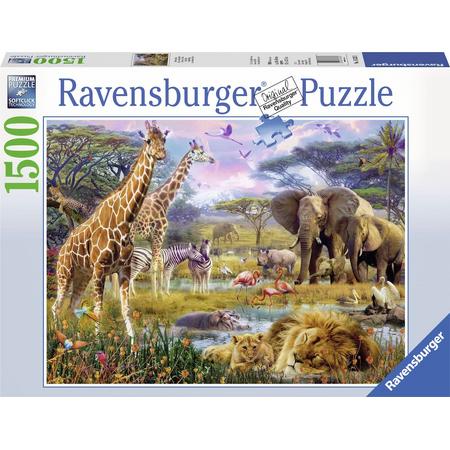 Ravensburger puzzel Kleurrijk Afrika - Legpuzzel - 1500 stukjes
