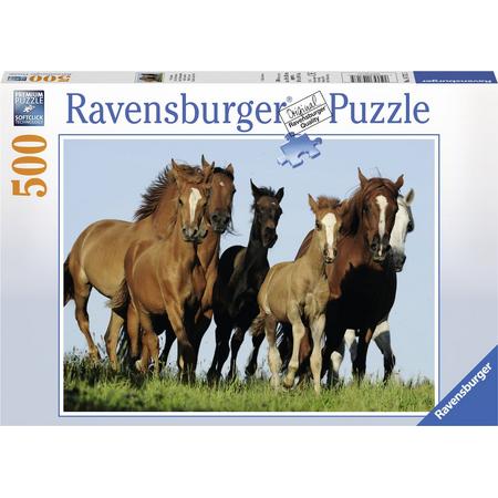 Ravensburger puzzel Kudde paarden - Legpuzzel - 500 stukjes