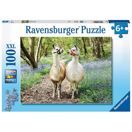 Ravensburger puzzel Lama liefde - Legpuzzel - 100 stukjes