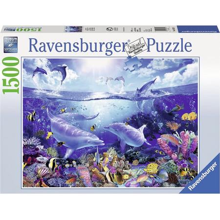 Ravensburger puzzel Lassen Dag van de Dolfijnen - Legpuzzel - 1500 stukjes