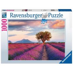 Ravensburger puzzel Lavendelveld in het Gouden Uur - Legpuzzel - 1000 stukjes