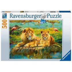Ravensburger puzzel Leeuwen in de Savanne 500 stukjes - Legpuzzel - 500 stukjes
