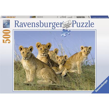 Ravensburger puzzel Leeuwenwelpen - legpuzzel - 500 stukjes