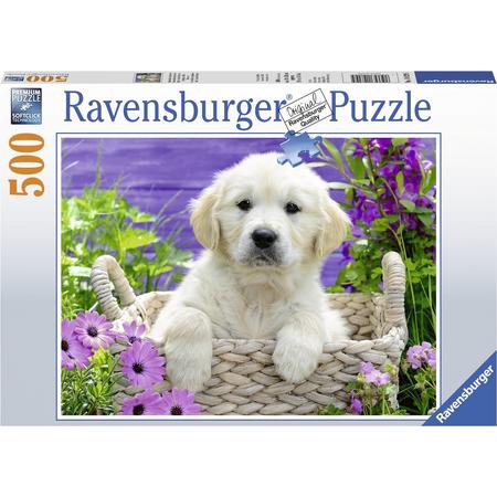 Ravensburger puzzel Lieve Golden Retriever - legpuzzel - 500 stukjes