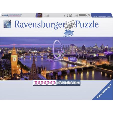 Ravensburger puzzel Londen bij nacht - panorama - Legpuzzel - 1000 stukjes