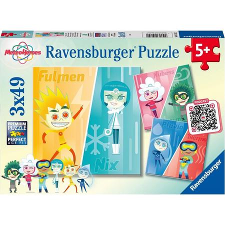 Ravensburger puzzel Missie volbracht! - 3 x 49 stukjes - kinderpuzzel