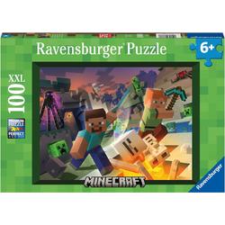Ravensburger puzzel Monster Minecraft - Legpuzzel - 100XXL stukjes