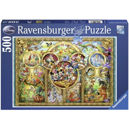 Ravensburger puzzel Most famous Disney characters - Legpuzzel - 500 stukjes