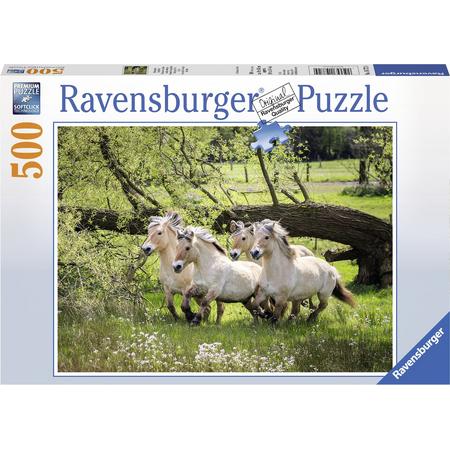 Ravensburger puzzel Noorse fjordenpaarden - legpuzzel - 500 stukjes