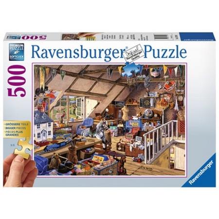 Ravensburger puzzel Omas zolder - legpuzzel - 500 stukjes