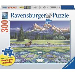   puzzel Quilt met hert - Legpuzzel - 300 stukjes extra groot