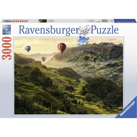 Ravensburger puzzel Rijstterrassen in Azië - legpuzzel - 3000 stukjes