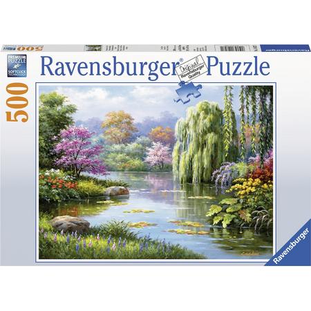 Ravensburger puzzel Romantiek bij de vijver - legpuzzel - 500 stukjes