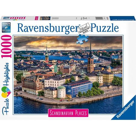 Ravensburger puzzel Scandinavian Places Stockholm, Zweden - Legpuzzel - 1000 stukjes Scandinavian Places