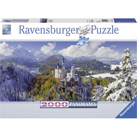 Ravensburger puzzel Slot Neuschwanstein - panorama - Legpuzzel - 2000 stukjes