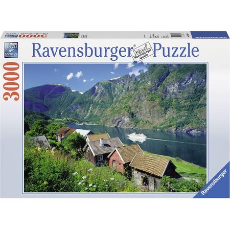 Ravensburger puzzel Sognefjord, Noorwegen - Legpuzzel - 3000 stukjes