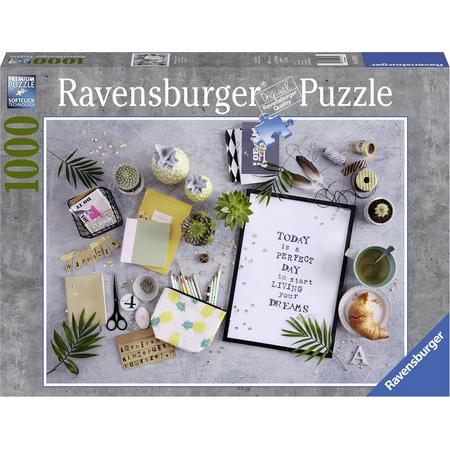 Ravensburger puzzel Start living your dream - legpuzzel - 1000 stukjes