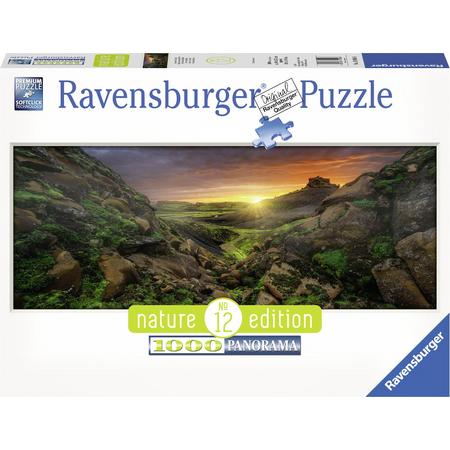 Ravensburger puzzel Sun over Iceland - panorama - Legpuzzel - 1000 stukjes