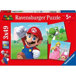   puzzel Super Mario - 3x49 stukjes - kinderpuzzel