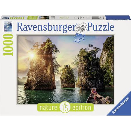 Ravensburger puzzel Three rocks in Cheow, Thailand - Legpuzzel - 1000 stukjes