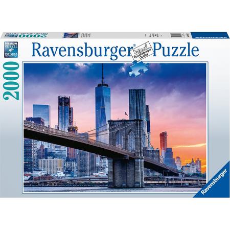 Ravensburger puzzel Van Brooklyn naar Manhatten - legpuzzel - 2000 stukjes