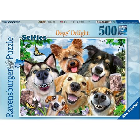 Ravensburger puzzel Vrolijke honden - legpuzzel - 500 stukjes