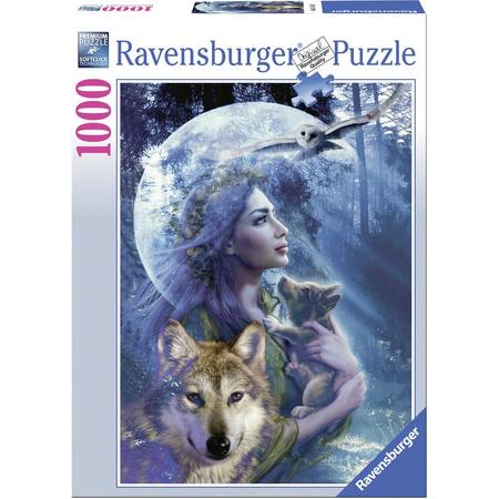 Ravensburger puzzel Vrouw met wolven - Legpuzzel - 1000 stukjes