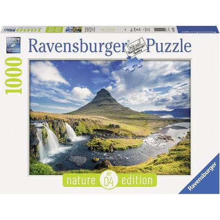 Ravensburger puzzel Waterval voor Kirkjufell, Ijsland - Legpuzzel - 1000 stukjes