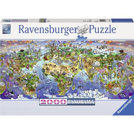 Ravensburger puzzel Wereldwonderen - Legpuzzel - 2000 stukjes