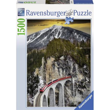 Ravensburger puzzel Winterse bergkloof - legpuzzel - 1500 stukjes