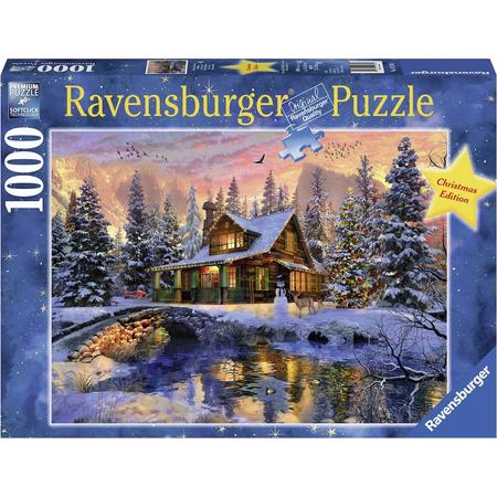 Ravensburger puzzel Witte Kerst - legpuzzel - 1000 stukjes
