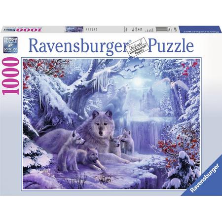 Ravensburger puzzel Wolven in de winter - legpuzzel - 1000 stukjes