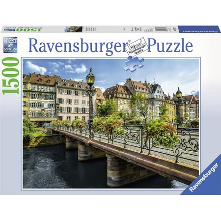 Ravensburger puzzel Zomers Straatsburg - legpuzzel - 1500 stukjes