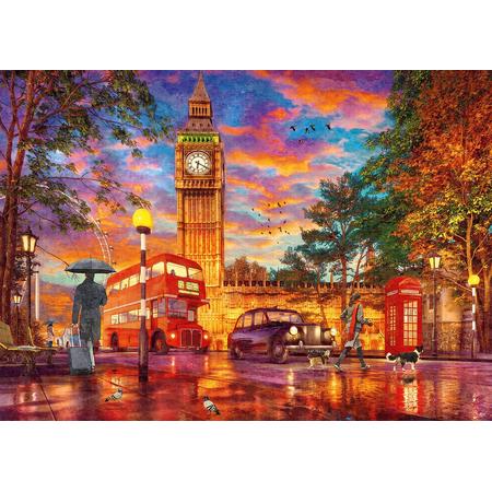 Ravensburger puzzel Zonsondergang op Parliament Square, Londen - Legpuzzel - 1000 stukjes