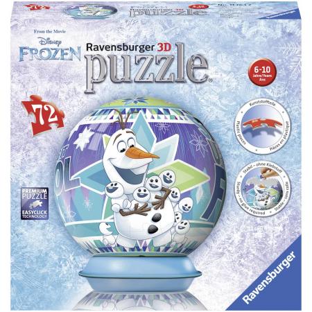 Ravensburger puzzleball Disney Frozen Olaf´s adventures - 3D Puzzel - 72 stukjes