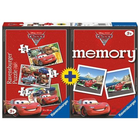 Spel memory en puzzel Cars