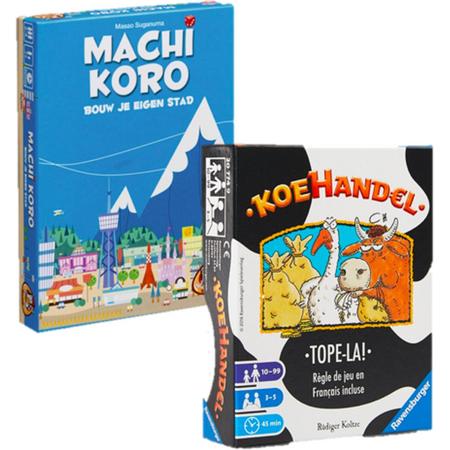 Spelvoordeelset Machi Koro & Ravensburger Koehandel - Kaartspel