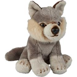 Pluche knuffel dieren Wolf 15 cm - Speelgoed wolven knuffelbeesten