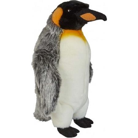 Pluche koningspinguin knuffel 32 cm - Pinguins pooldieren knuffels - Speelgoed voor kinderen