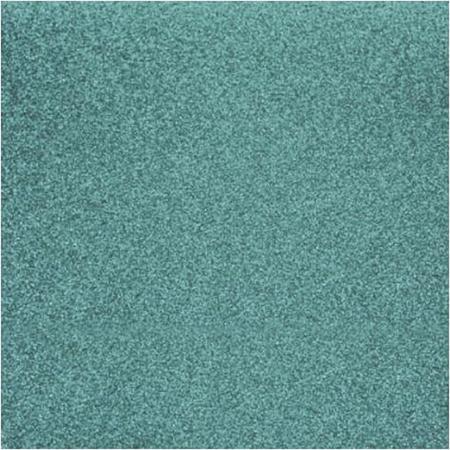 5x stuks turquoise blauw glitter papier vellen 30.5 x 30.5 cmm - Hobby scrapbooking artikelen