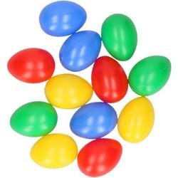 60x Gekleurde plastic eieren - Pasen - Paaseieren - Paasversiering / Paasdecoratie