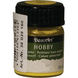 Hobby acrylverf geel 15 ml