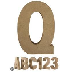 Papier mache letter Q
