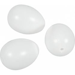 Plastic eieren 40 stuks 6 cm - Pasen versieringen - Paasdecoratie hobby en knutsel materialen
