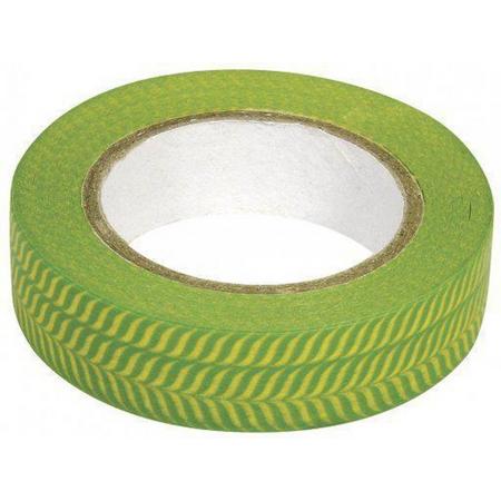 Washi tape visgraat groen