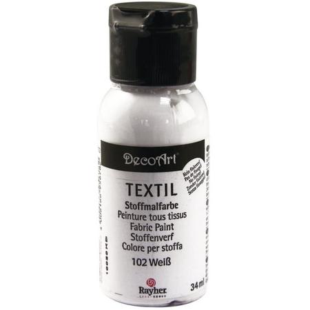 Witte textielverf flacon 34 ml
