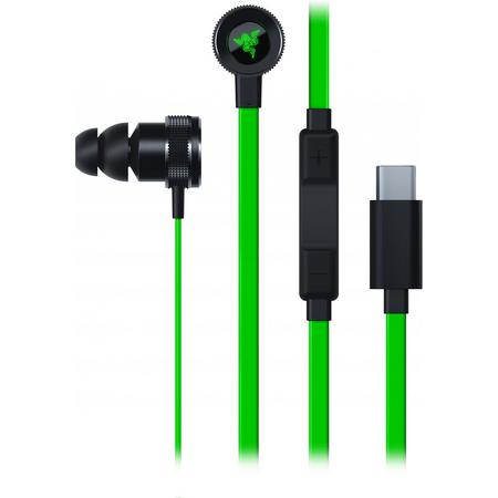 Razer Hammerhead - Gaming in-Ear Headphones - USB-C - Zwart/Groen