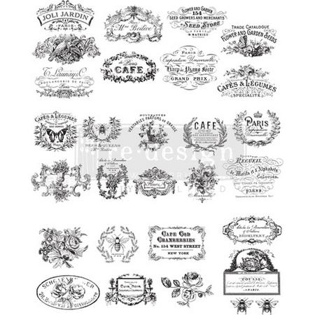 Redesign - Decoratie Transfers -Classic Vintage Labels