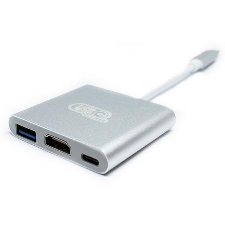 USB C hub met HDMI (zilver)