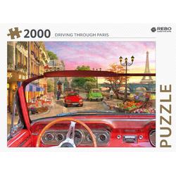 Rebo legpuzzel 2000 stukjes - Driving through Paris